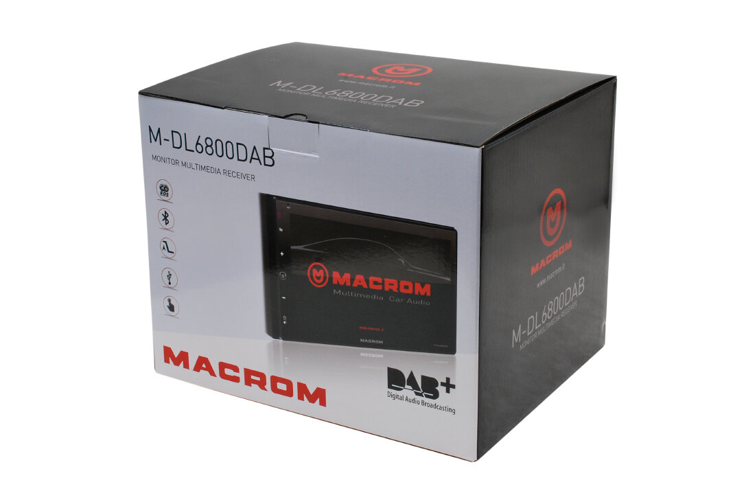 Autorádio MACROM M-DL6800DAB - 2DIN multimediálna navigácia