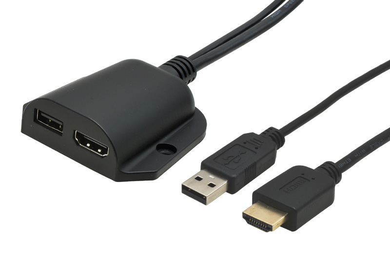 USB+HDMI zásuvka s prepojovacím káblom