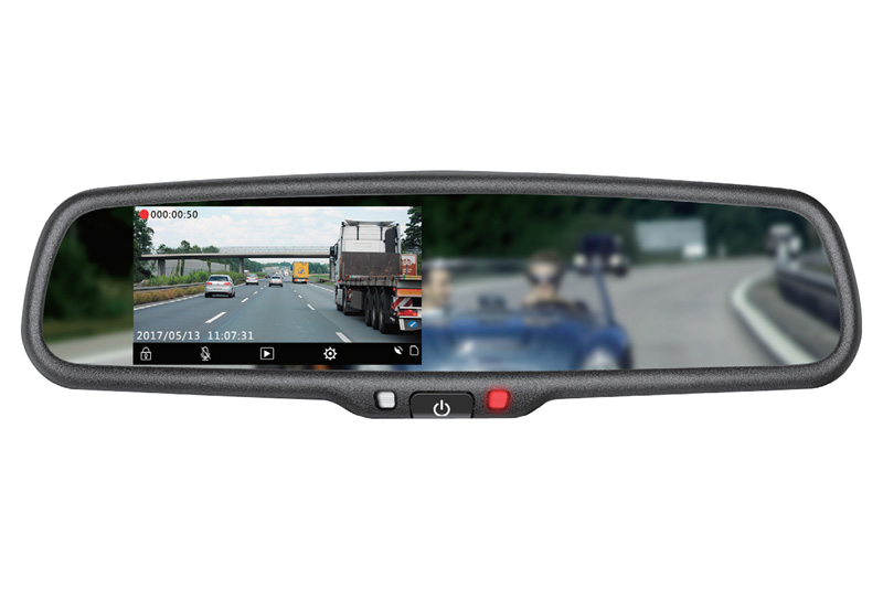 Kamera DVR záznamová v spätnom zrkadle s monitorom PSA, Renault, Dacia, Mercedes, Mitsubishi...