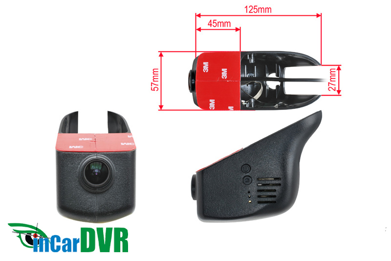 InCar DVR záznamová kamera pre japonské a kórejské automobily
