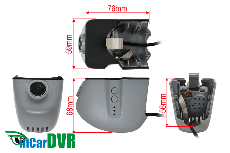 InCar DVR záznamová kamera Audi A4, A6, Q5, Q7, TT