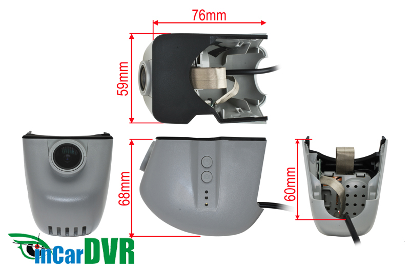 InCar DVR záznamová kamera Audi A3, A4, A6, A7, A8, Q3, Q5, Q7, R8