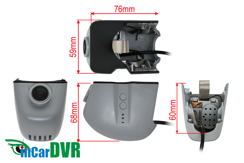 InCar DVR záznamová kamera Audi A3, A4, A6,  Q3, Q5