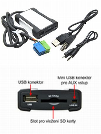 USB+AUX vstup pre OEM autorádiá-BECKER