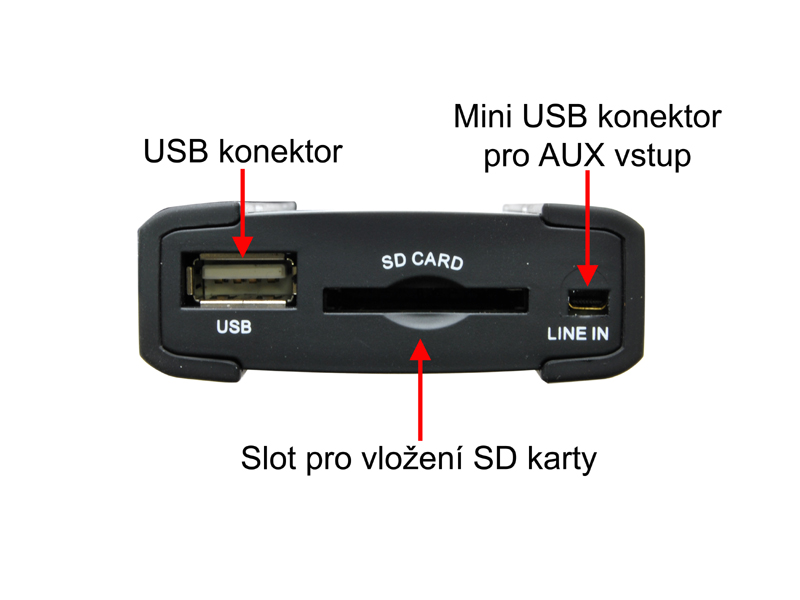 USB+AUX vstup pre OEM autorádiá-FORD old