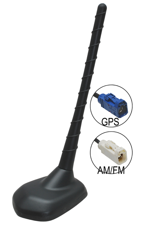 AM/FM+GPS strešná anténa so zosilovaèom ALFA ROMEO / FIAT / LANCIA - opletený prút