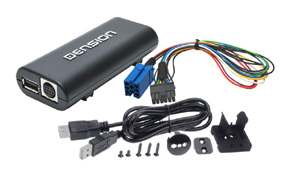 Adaptér Lite 3BT - vstup pre iPod-USB-AUX-Bluetooth pre ŠKODA,VW,Seat s mini ISO konektorom